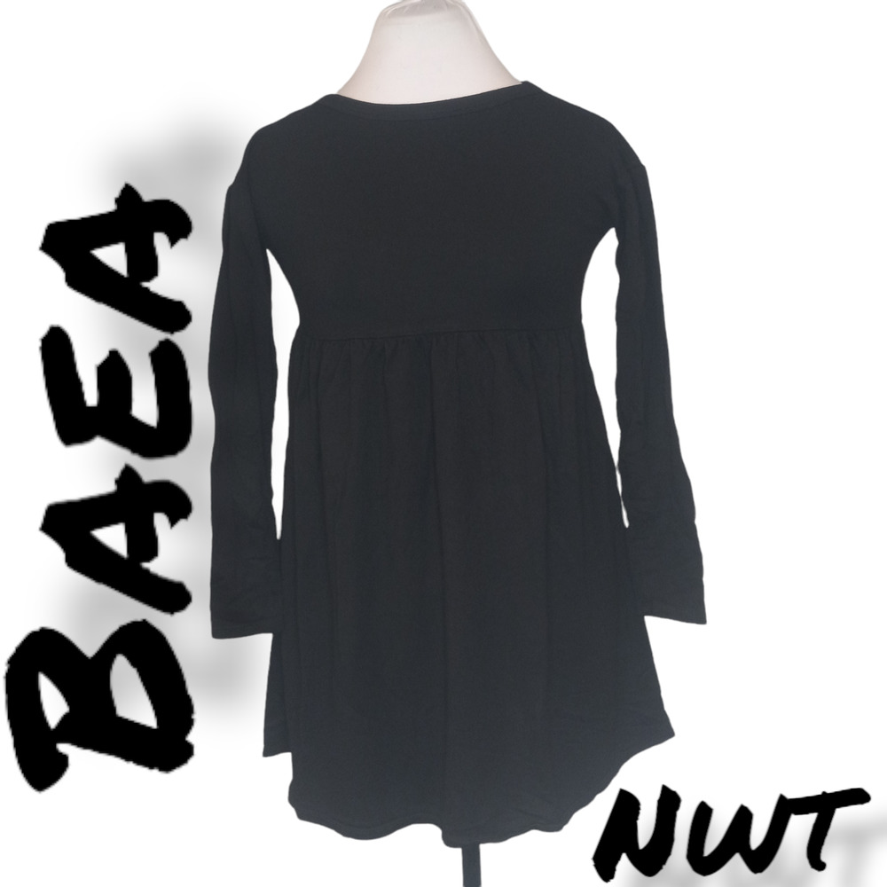 NWT Baea Black Babydoll Mini Dress